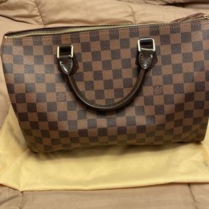 Speedy 35 Damier Ebene Print